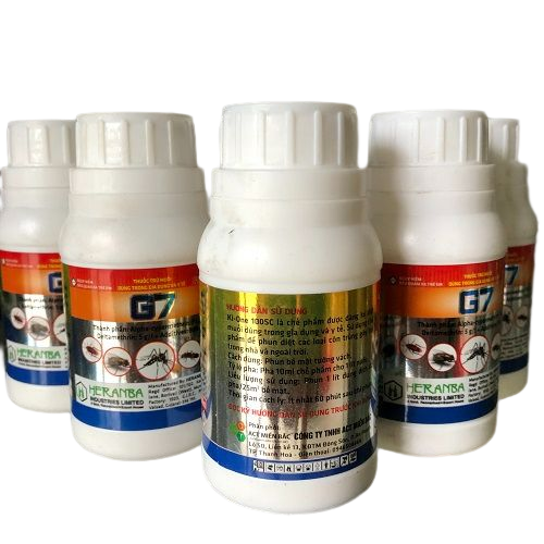 02 lọ Thuốc diệt trừ Ruồi Muỗi, Gián, Kiến, Bọ Chắt, Ve, Rận Mạc G7 chai 100ml