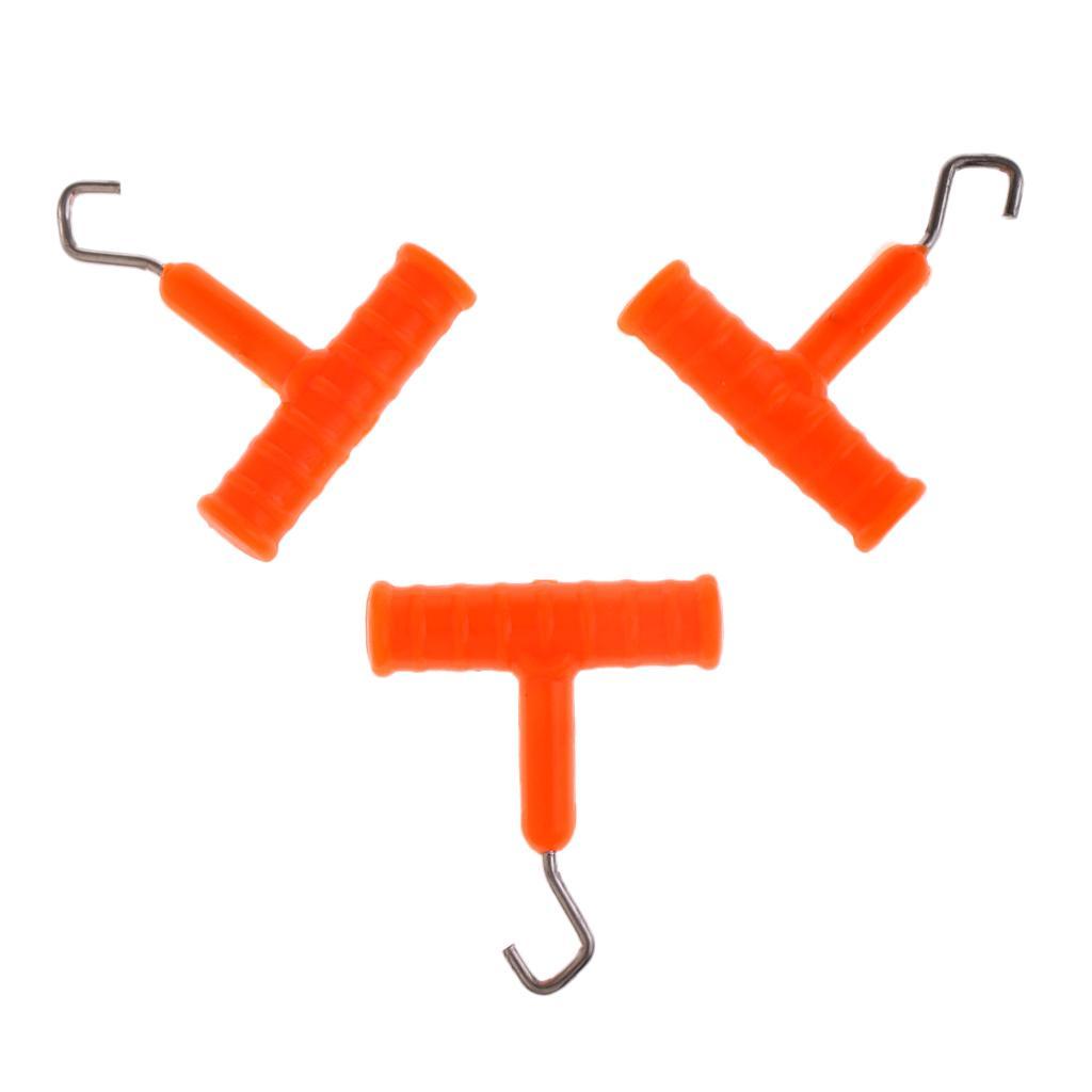 3pcs Hook Knot Tool Knot Hook Puller Carp Fishing Rig Terminal Tackle