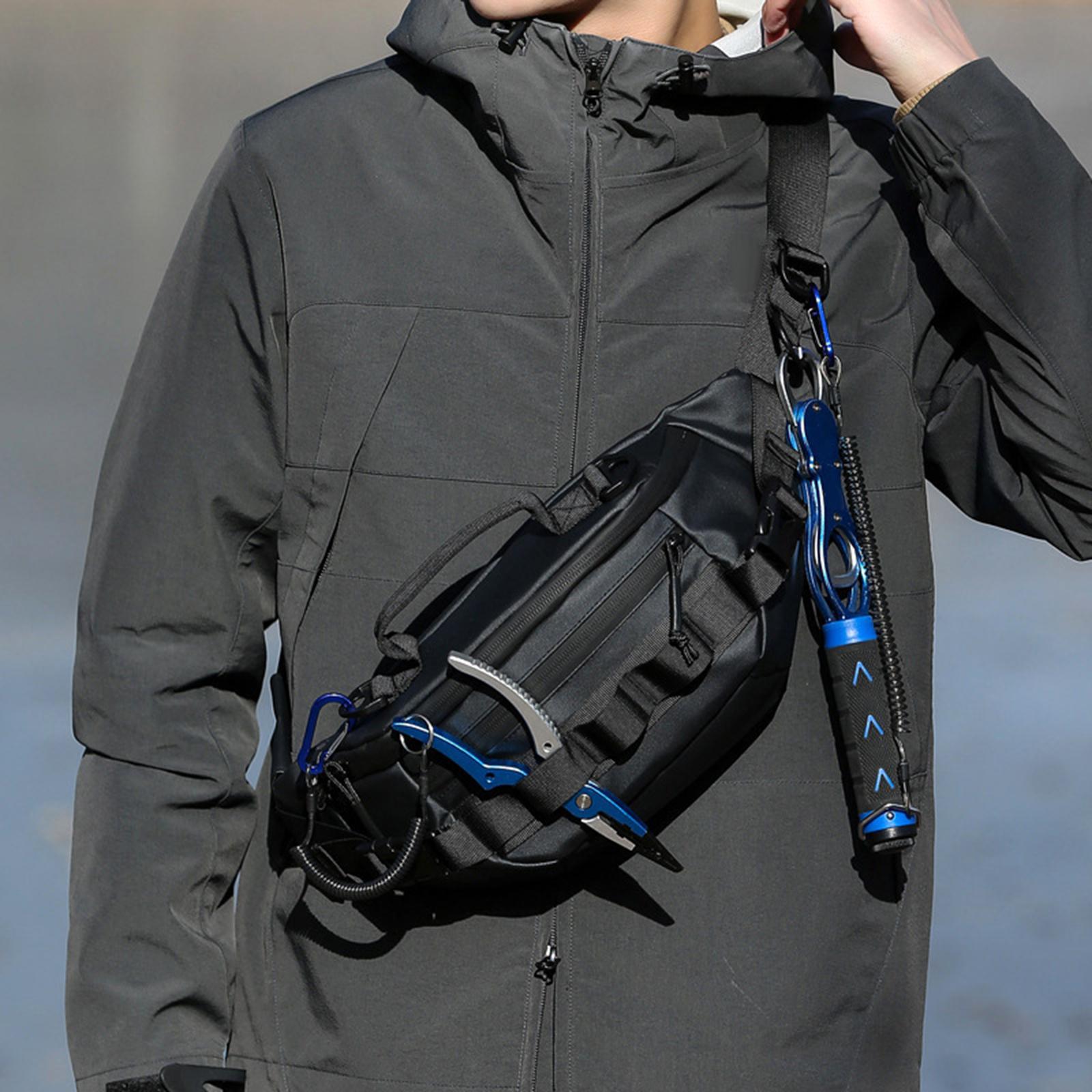 Running Waist Pack Classic Casual Supplies Lure Fishing Bag Travel Fanny Pack Fishing Bag Durable Lightweight for Cycling Walking Sports Men