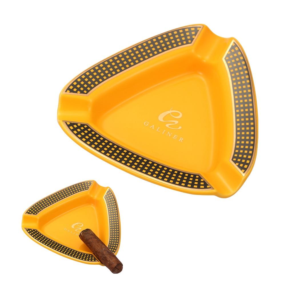 GALINER M03 - Gạt Tàn Cigar 3 Điếu Lớn, Chất Liệu Sứ Cao Cấp, Phong Cách Châu Âu Sang Trọng