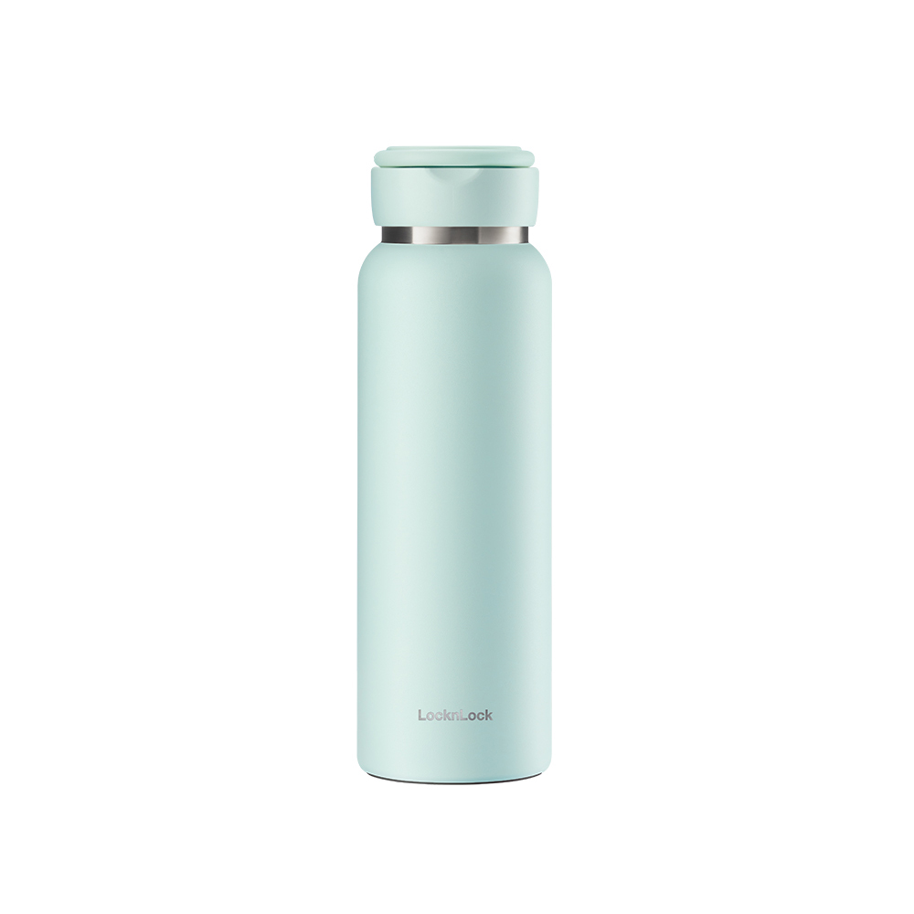 Bình giữ nhiệt inox LocknLock Sling Ring Tumbler 650ml LHC4321 800ml LHC4322, Hàng chính hãng, quai cầm tiện lợi - JoyMall
