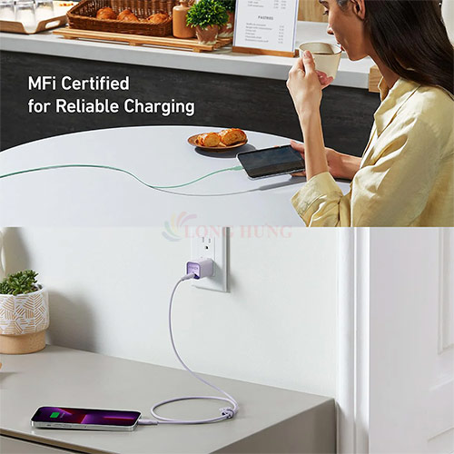 Cáp USB Type-C to iP Anker 542 MFI 1.8m TPE 30W 0.9m A80B1/ 1.8m A80B2 - Hàng chính hãng