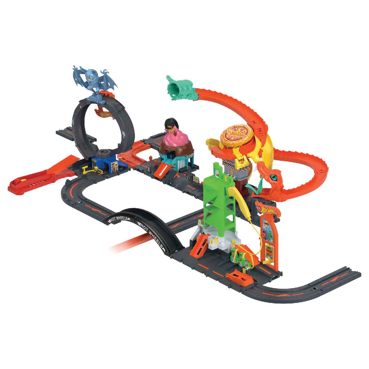 Đồ Chơi Mô Hình City Trạm Lốp Xe Dơi Siêu Đẳng HOT WHEELS HTN78/HDR29