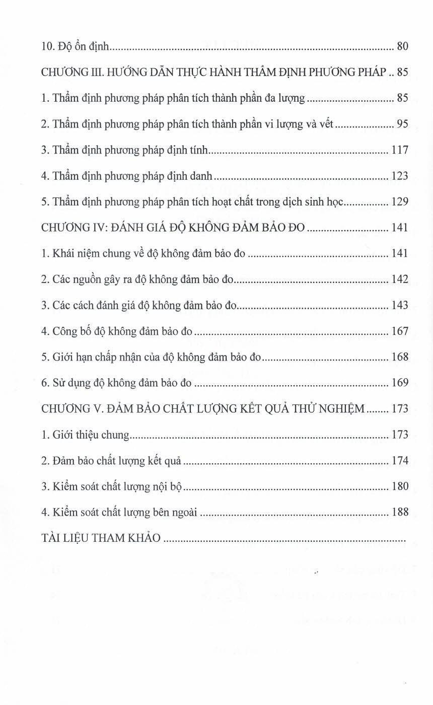 Thẩm Định Phương Pháp Và Đánh Giá Độ Không Đảm Bảo Đo Trong Phân Tích Hóa Học