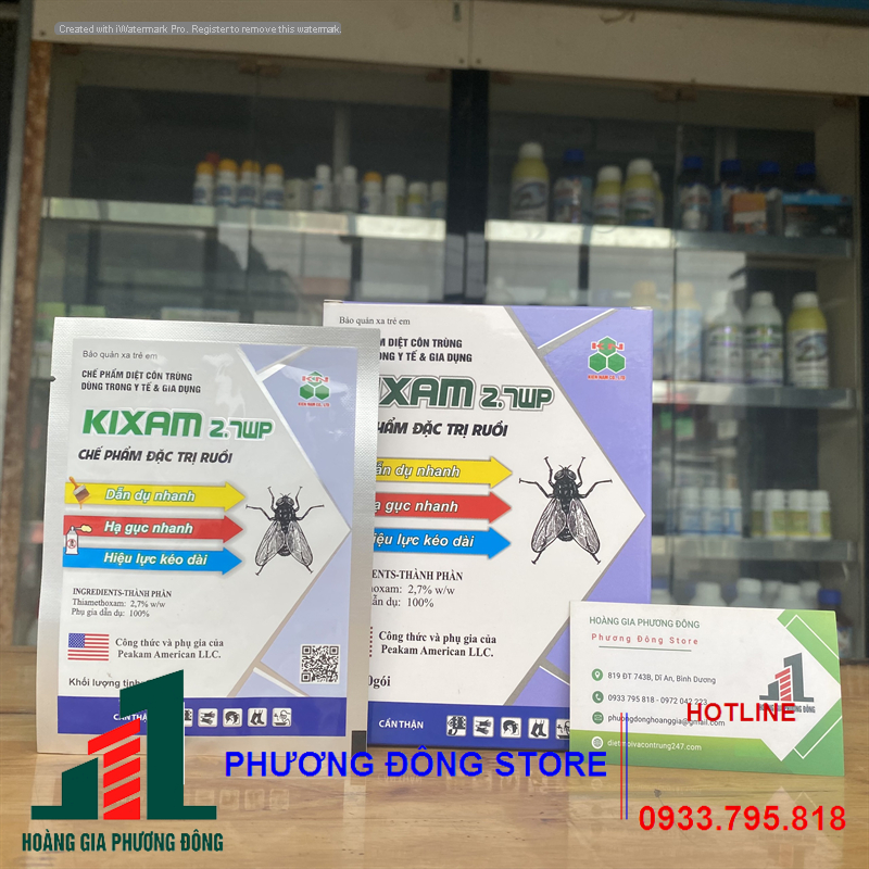 Thuốc diệt ruồi hiệu quả Kixam 2.7 WP-20g