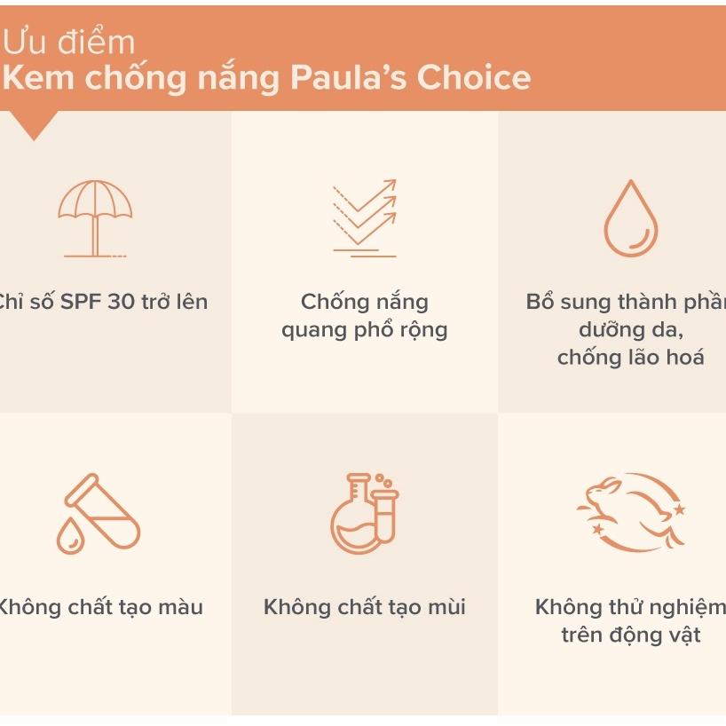 Kem Chống Nắng Vật Lý Cho Da Dầu Lão Hóa Paula's Choice Resist Super - Light Daily Wrinkle Defence 60ml (Mã 7760)