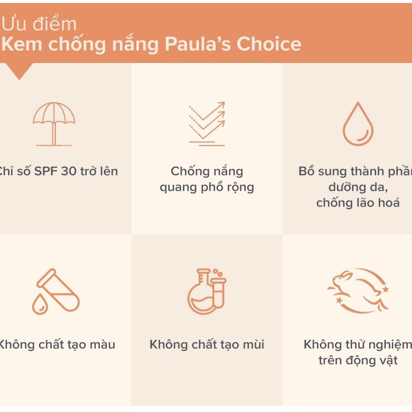 Kem Chống Nắng Vật Lý Cho Da Dầu Lão Hóa Paula's Choice Resist Super - Light Daily Wrinkle Defence 60ml