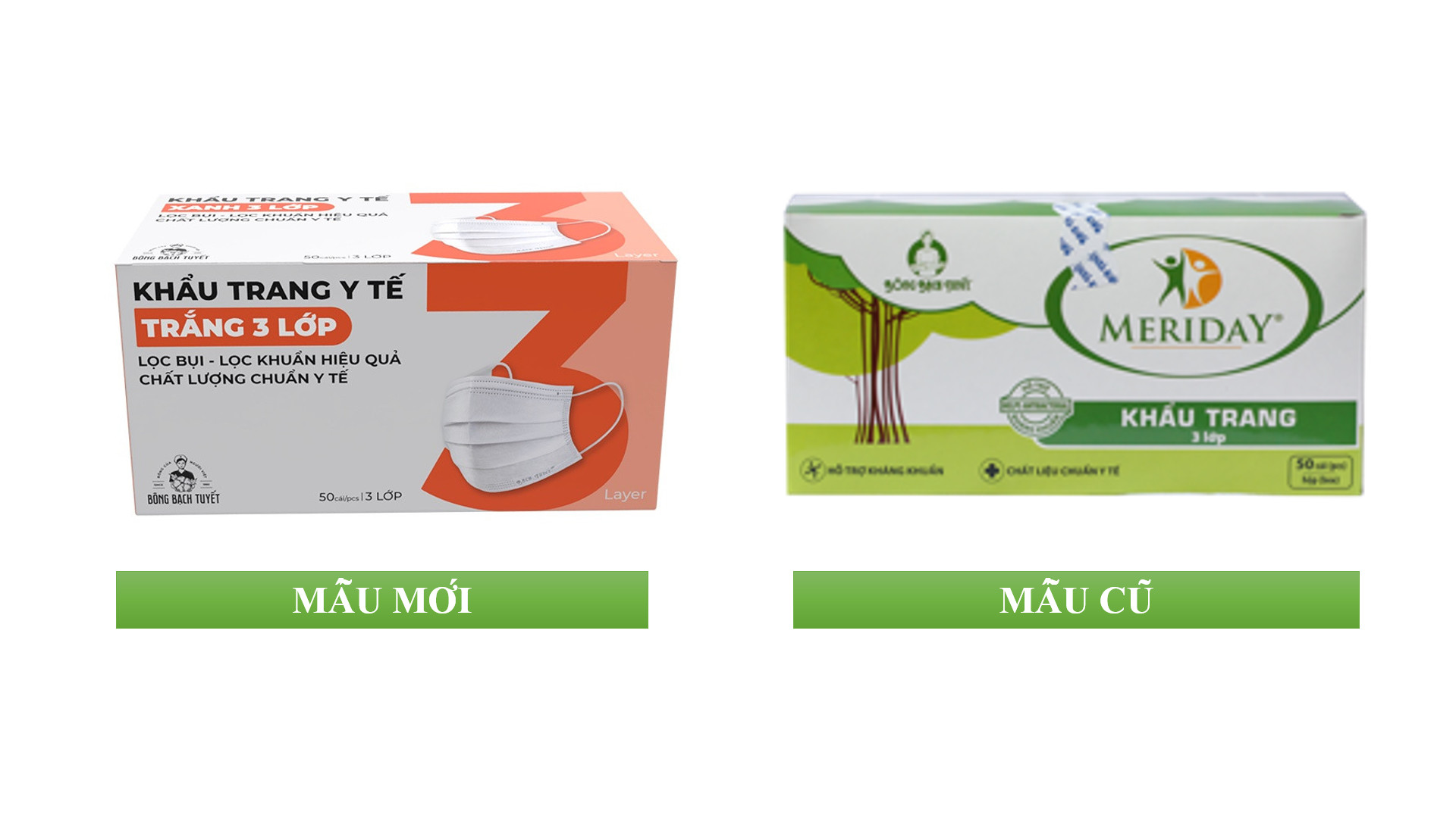 Khẩu Trang Y Tế Meriday Bông Bạch Tuyết TP-KT20