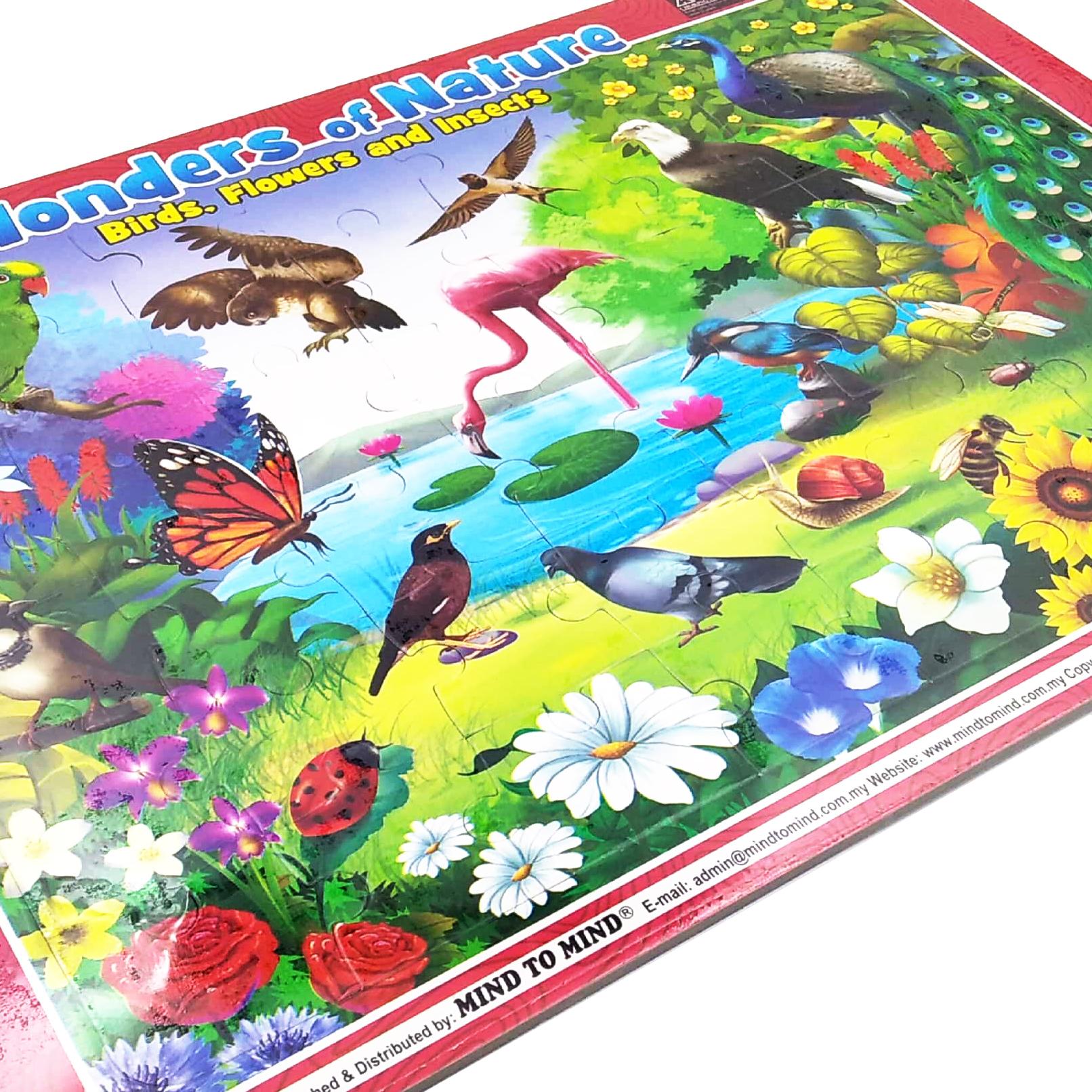 Fun With Puzzles: Wonder Of Nature - Birds, Flowers And Insects