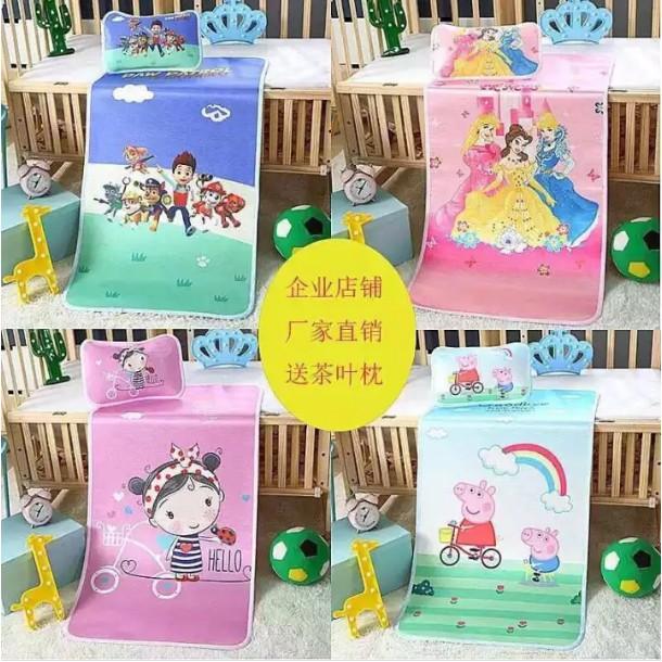 Chiếu lụa điều hòa 3D kèm gối cho bé họa tiết hoạt hình Disney