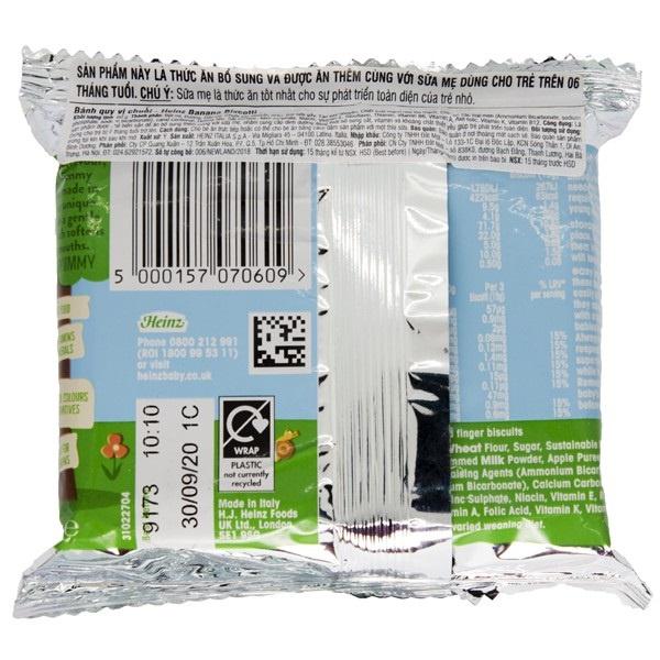 Bánh Ăn Dặm Dâu & Chuối HEINZ ít đường 60g