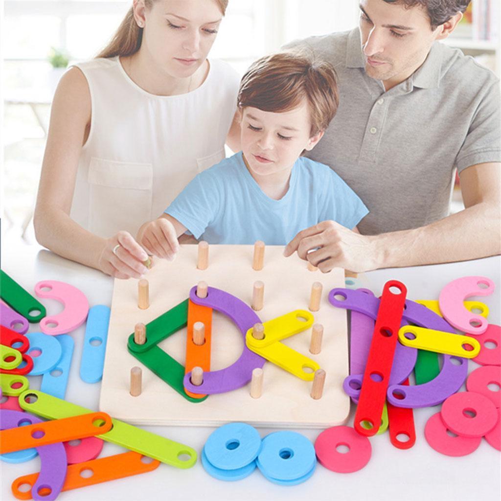 Wooden Montessori  Shape Color Sorter Matching for  Early