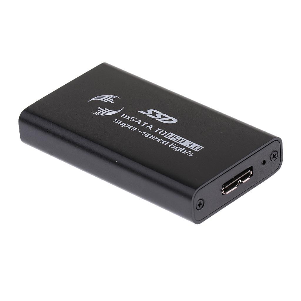 MSATA to USB 3.0 External SSD Enclosure Conveter Case with Cable