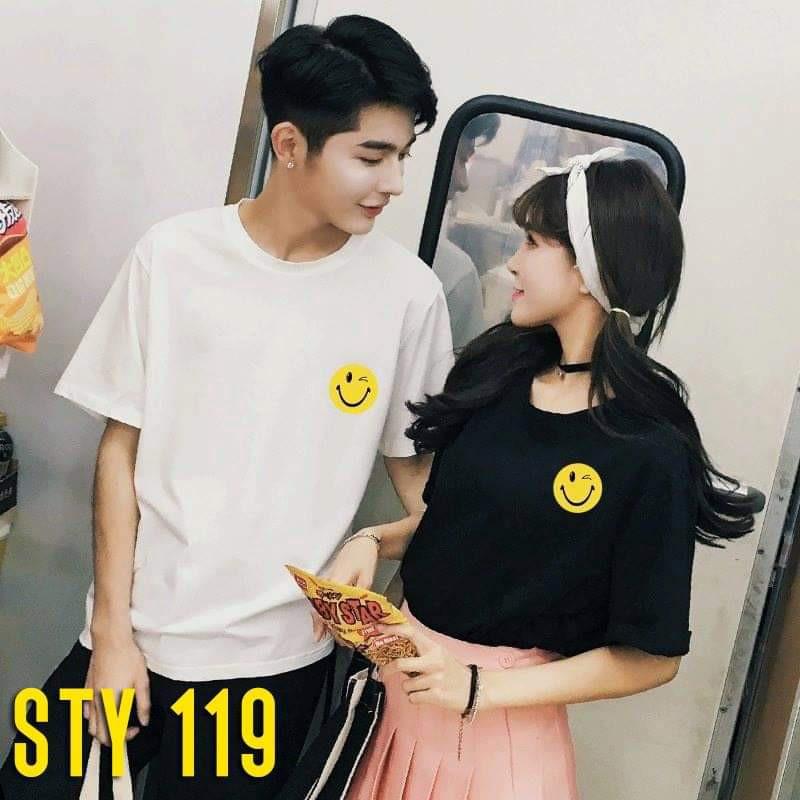 Áo cặp hình mặt cười đáng yêu