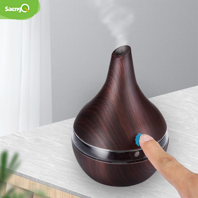 SaengQ Máy Phun Sương Tạo Độ Ẩm Điện Máy Khuếch Tán Lọc Không Khí Gỗ Siêu Âm Thanh Máy Tạo Độ Ẩm Phun Sương Tinh Dầu Thông Thơm Mát Phun Sương Tạo Cho Gia Đình