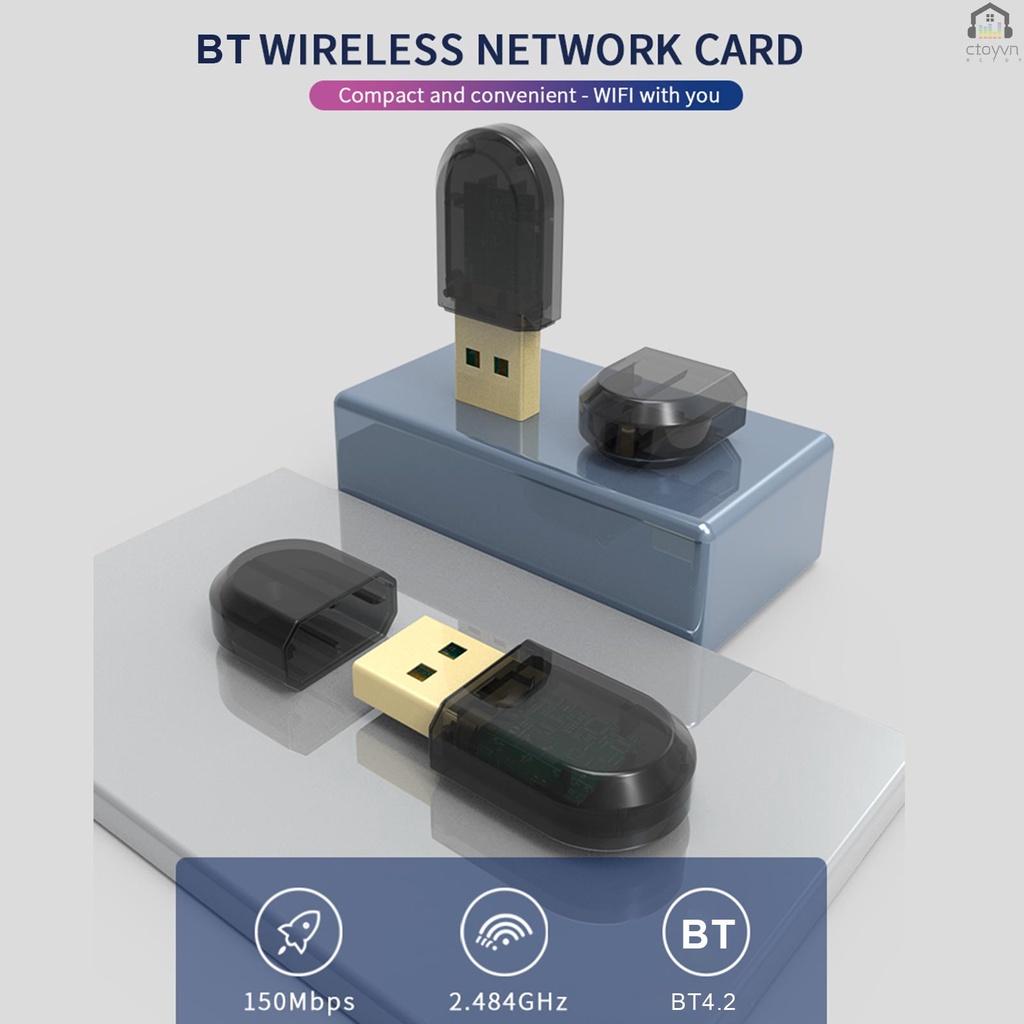 Thiết bị thu phát tín hiệu âm thanh WiFi BT 4.2 06G 150Mbps RTL8723 cho PC USB 2.0 WiFi Dongle 2.4Ghz USB/Laptop