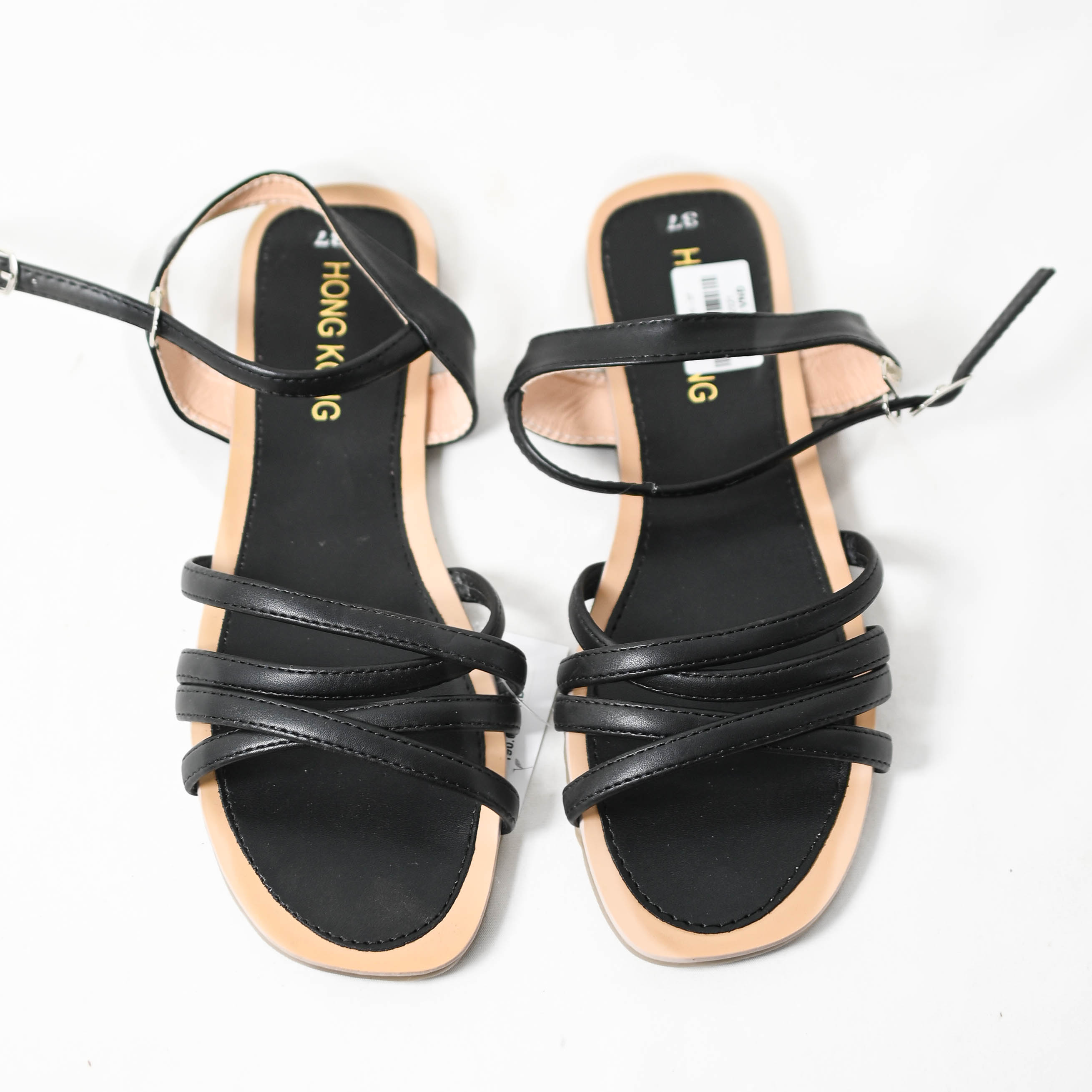 Sandal trệt đan dây đơn giản nữ