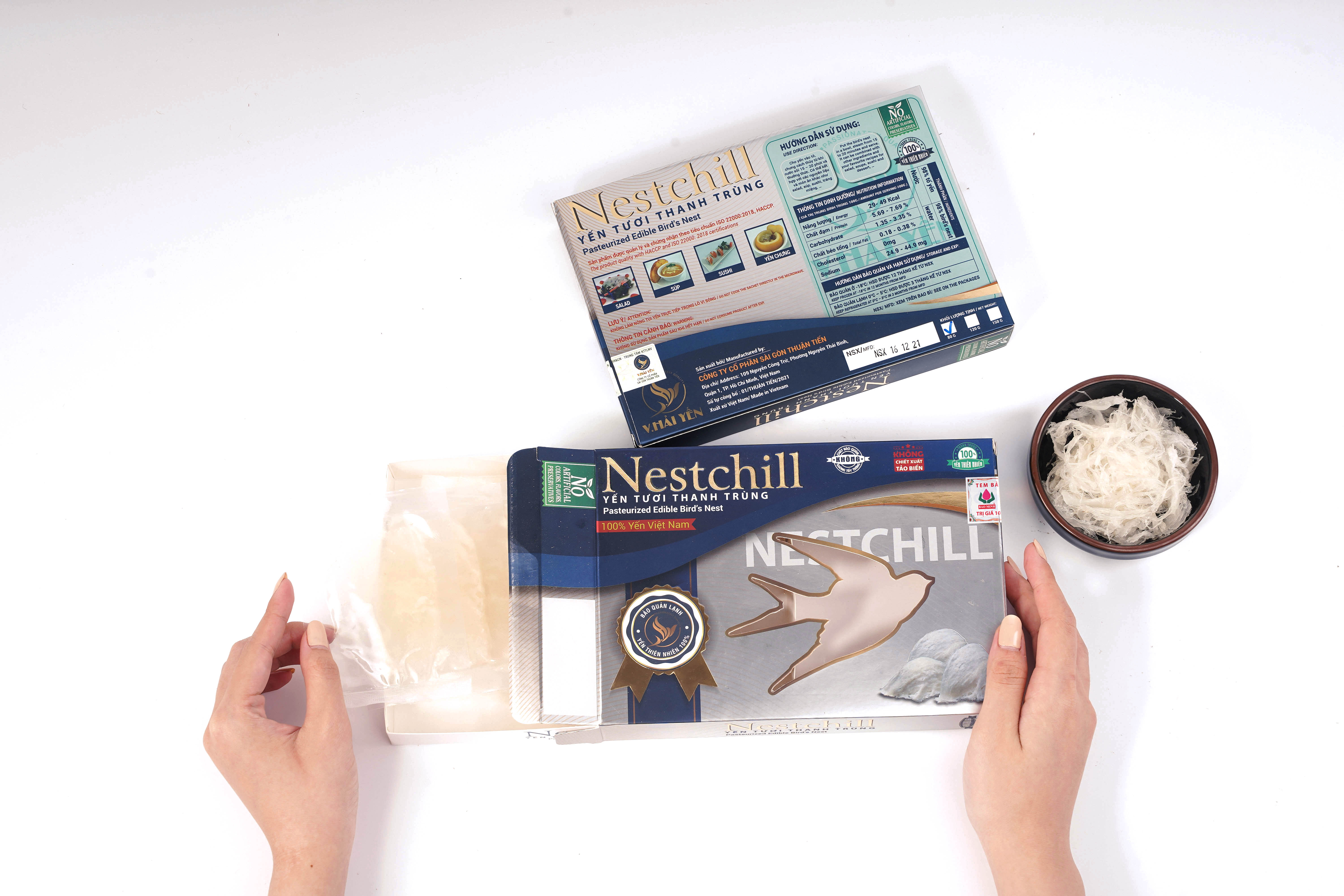 Yến tươi thanh trùng Nestchill 80g, 120g hoặc 150g