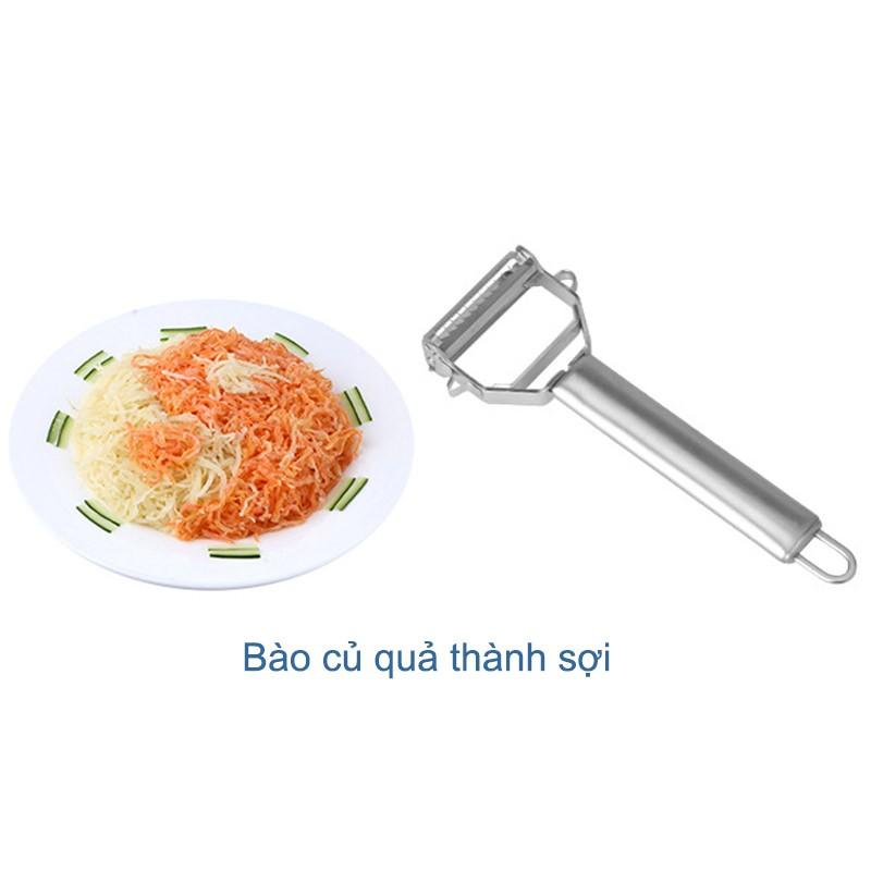 Nạo củ quả inox đa năng 3 trong 1 có thể bào sợi