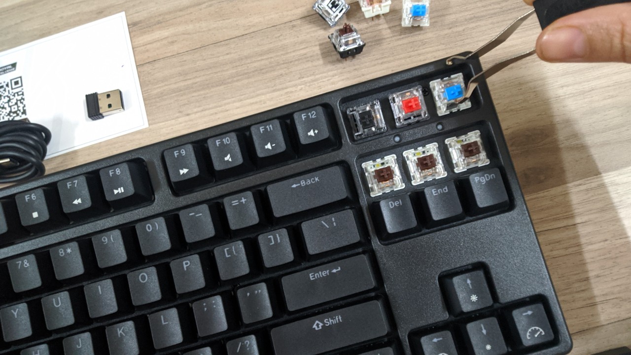 Bàn Phím Cơ Không Dây RK987 Chính Hãng Royal Kludge. TKL 87 Phím.  Hai chế độ Bluetooth/ Có dây.
