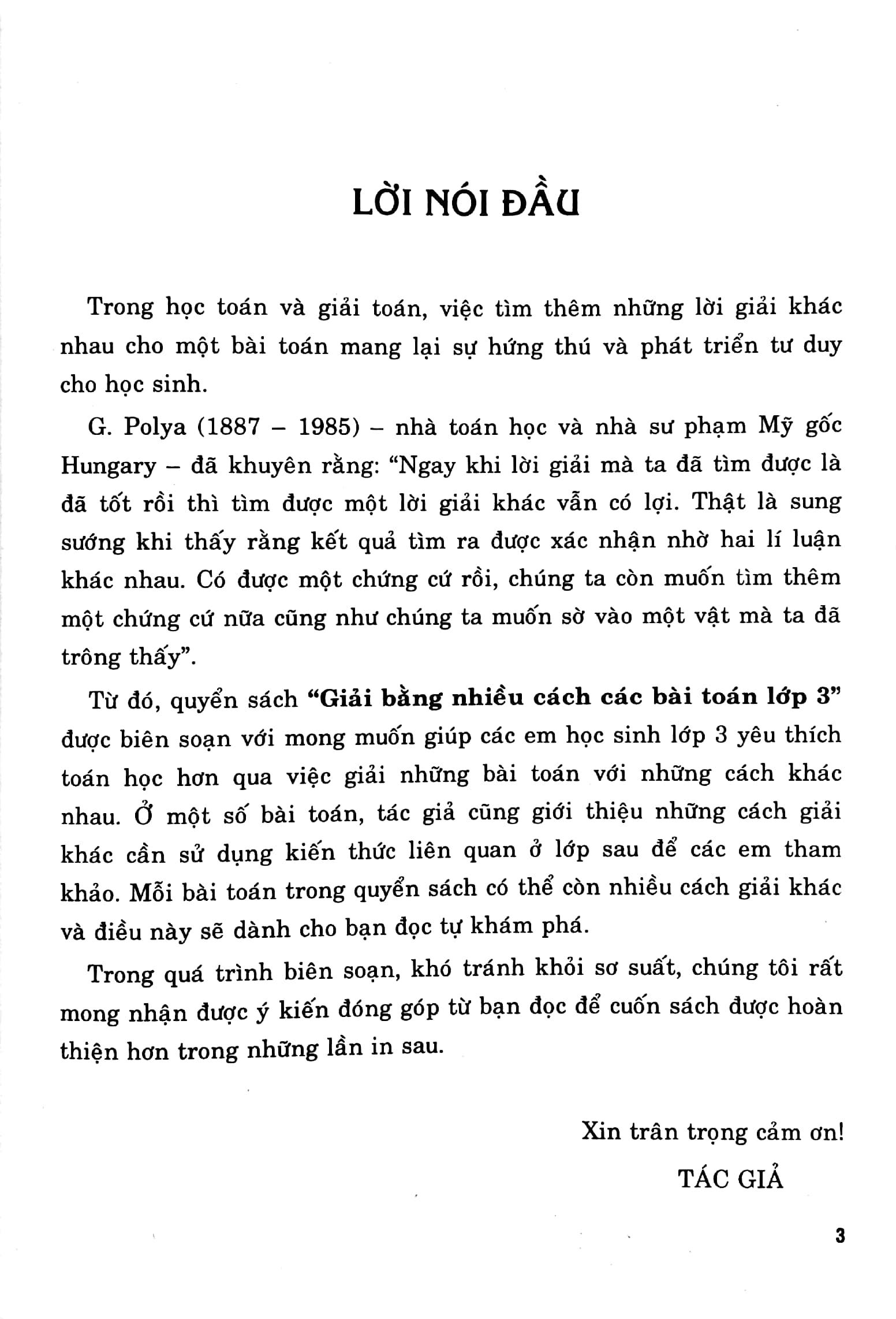 Giải Bằng Nhiều Cách Các Bài Toán Lớp 3 (Biên Soạn Theo Chương Trình Giáo Dục Phổ Thông Mới)