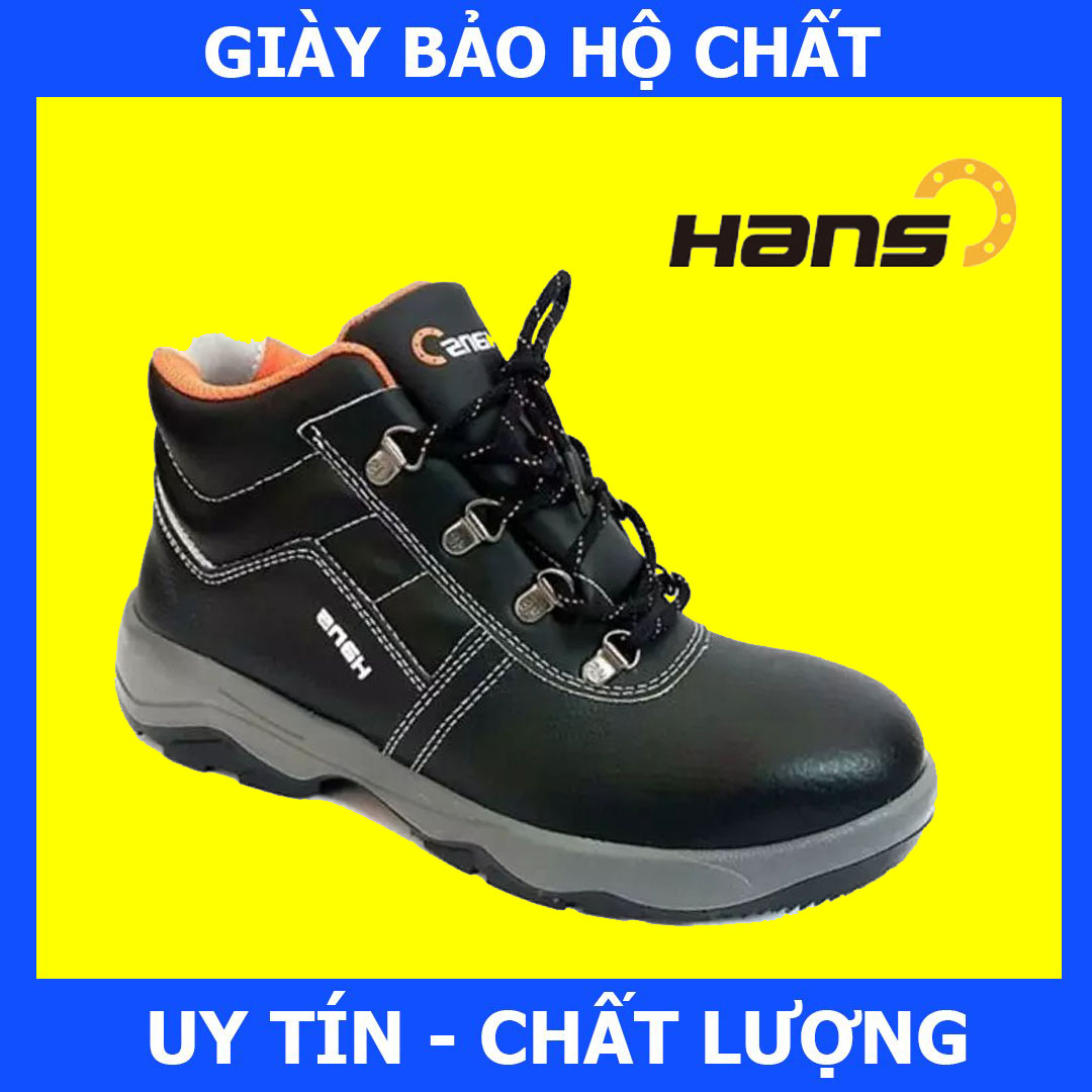 [Hàng Chính Hãng] Giày Bảo Hộ Hans HS-55, Đế Chống Va Đập, Chống Đâm Xuyên, Chống Trơn Trượt