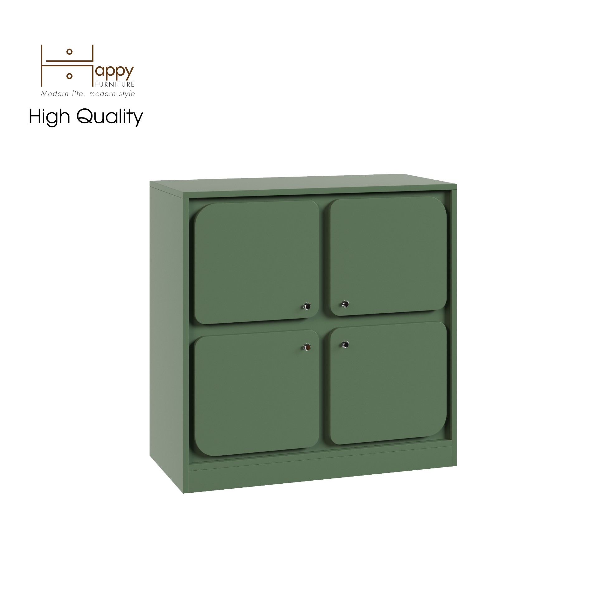[Happy Home Furniture] SWEETY, Tủ lưu trữ 4 cánh mở, 82cm x 40cm x 82cm ( DxRxC), TCM_061