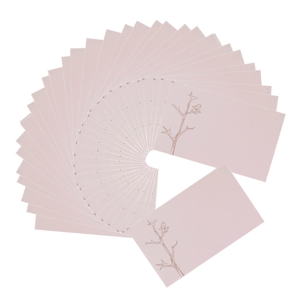 50Pcs Wedding Party Table Name Place Cards Favor Decor Personalised Cards