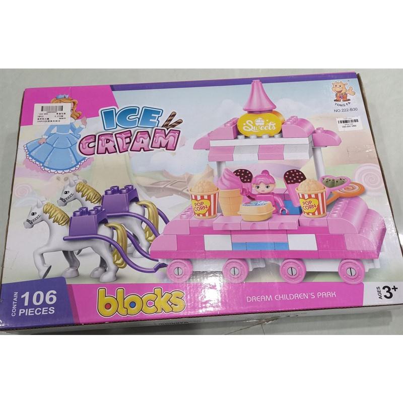 Bộ đồ chơi xếp hình Block ice cream