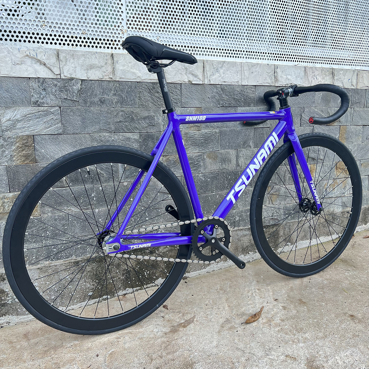 Xe đạp fixed gear TSUNAMI SNM100 cơ bản - Màu tím