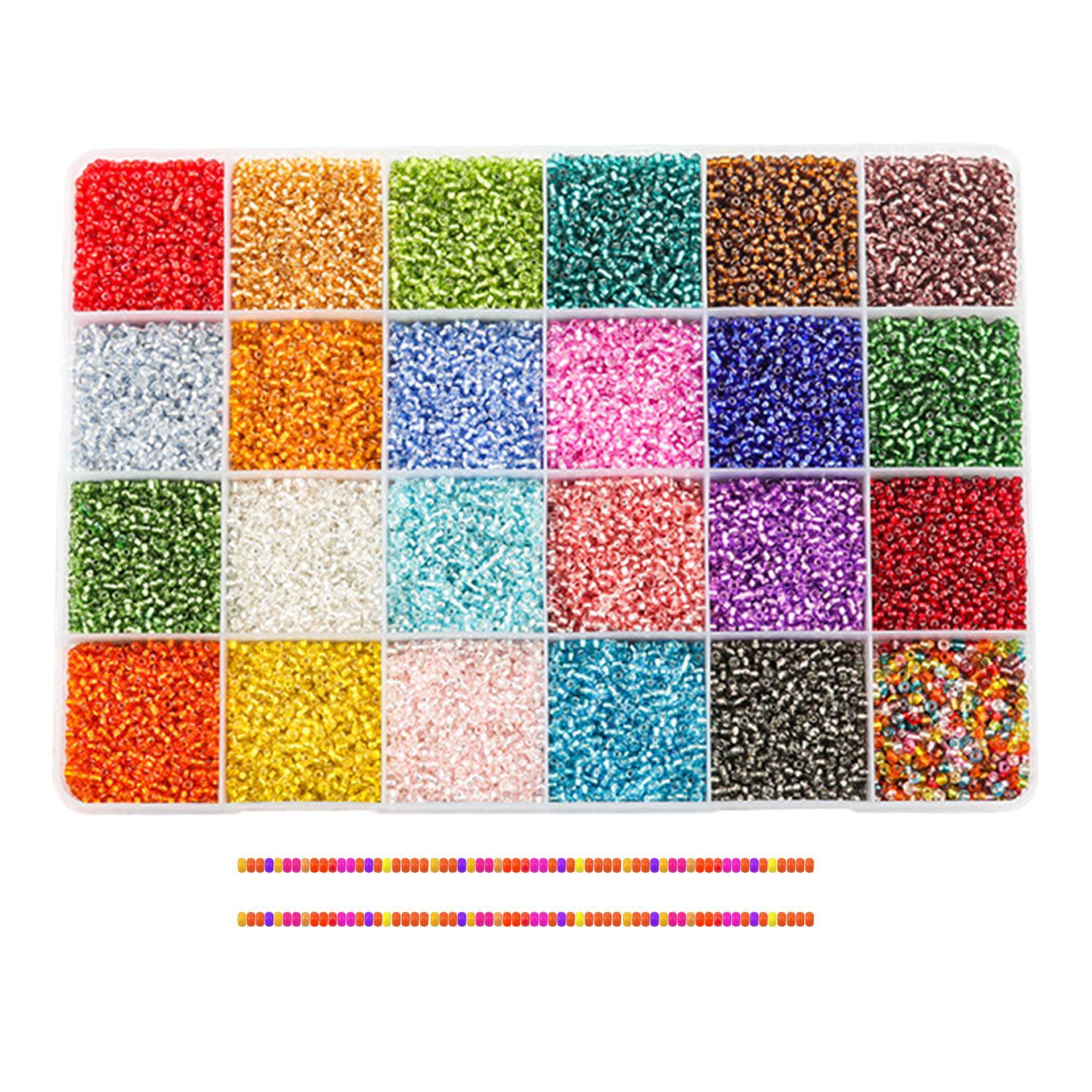 2300x Glass Seed Beads  Beads Multicolor Jewelry Making for Art Children