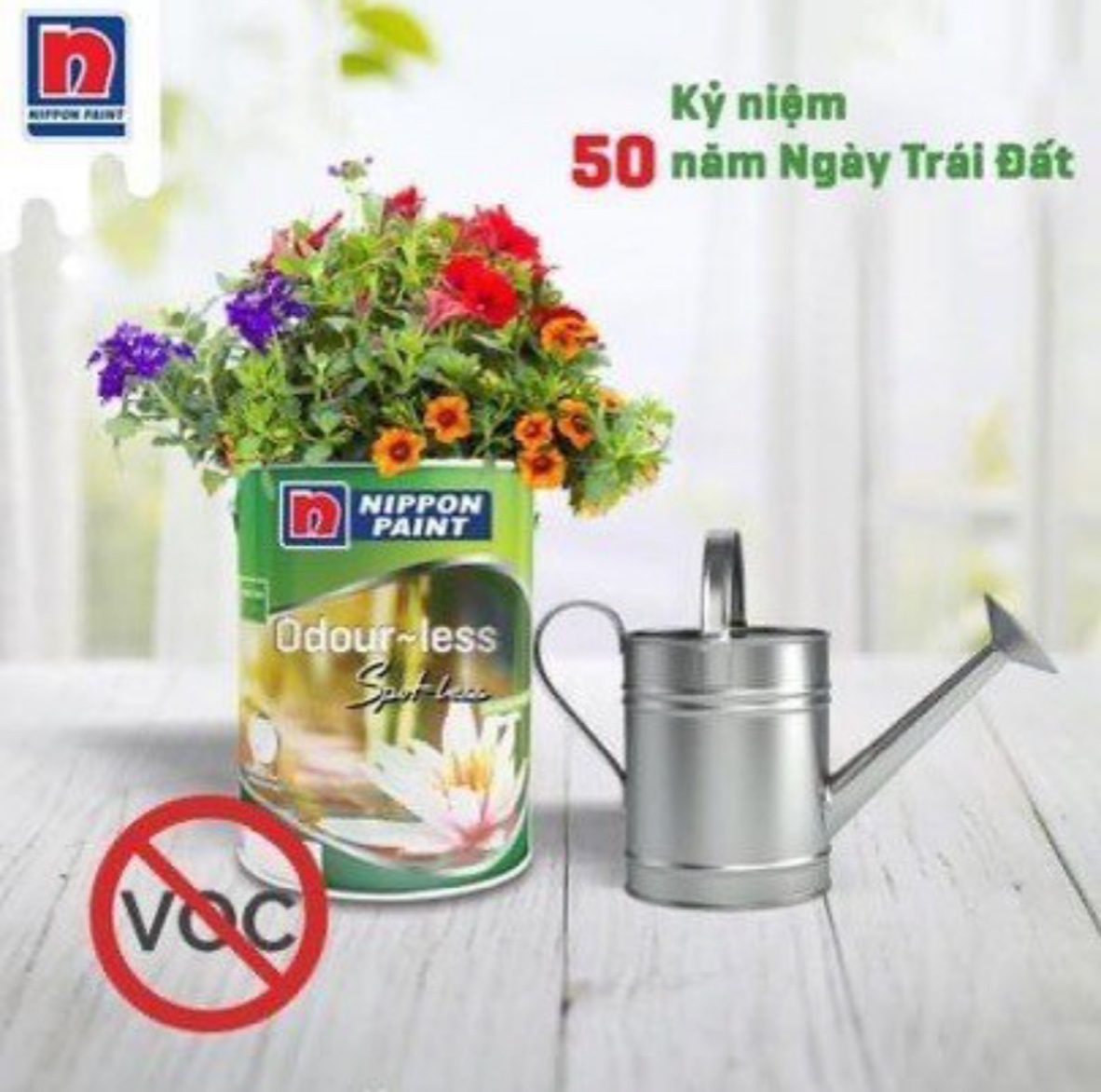 Sơn nội thất Cao Cấp Odour-less Spot-less dễ chùi rửa vết bẩn tuyệt vời