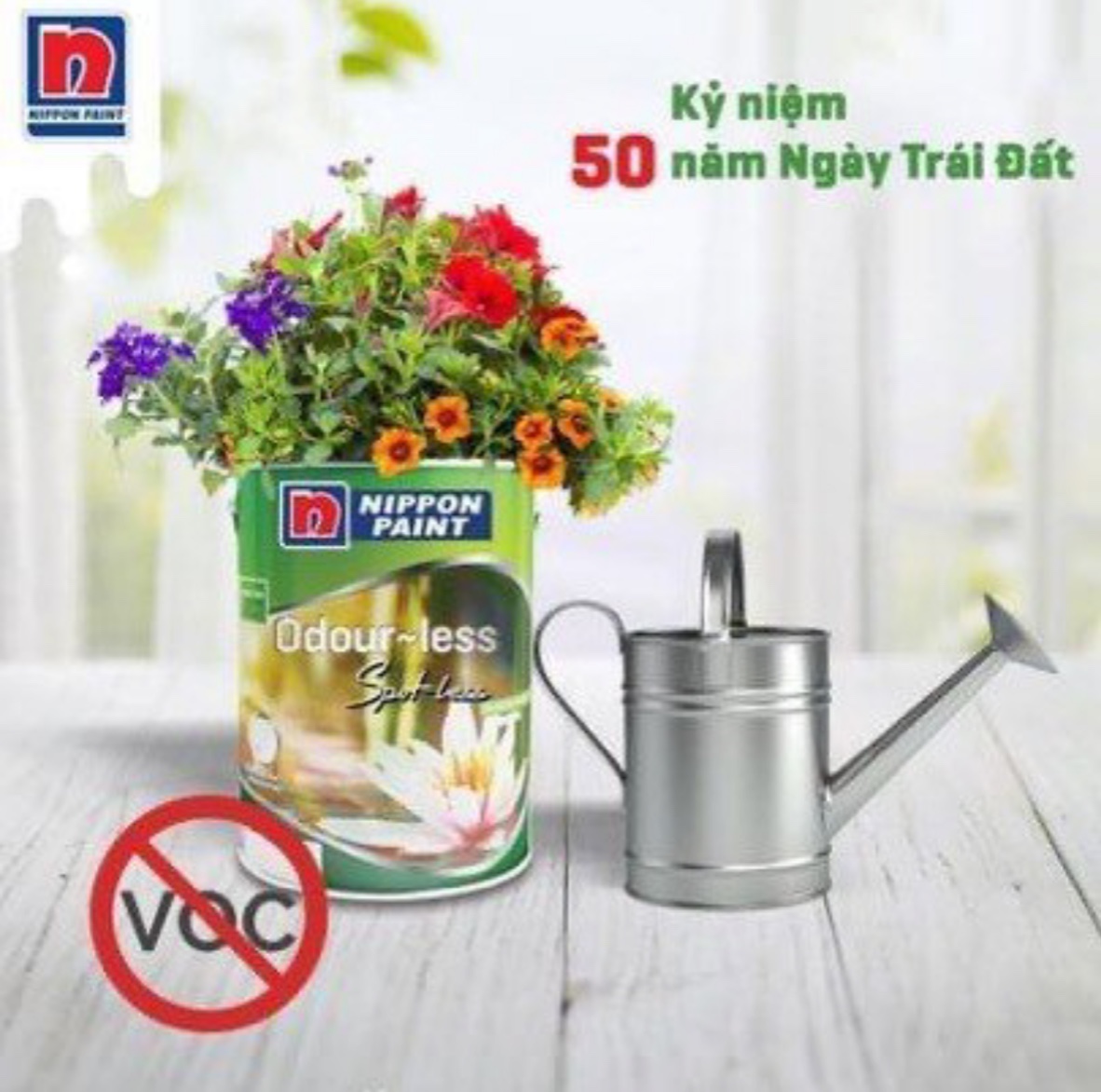 Sơn nội thất Cao Cấp Odour-less Spot-less dễ chùi rửa vết bẩn tuyệt vời (MÀU TRẮNG)