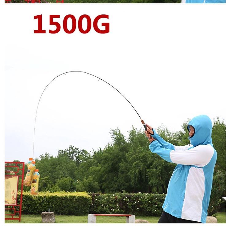 Cần câu máy Lure UL 2 khúc ngọn dẻo máy đứng, máy ngang cán gỗ dài 1m68, 1m8, 1m98 AnhNamFishing