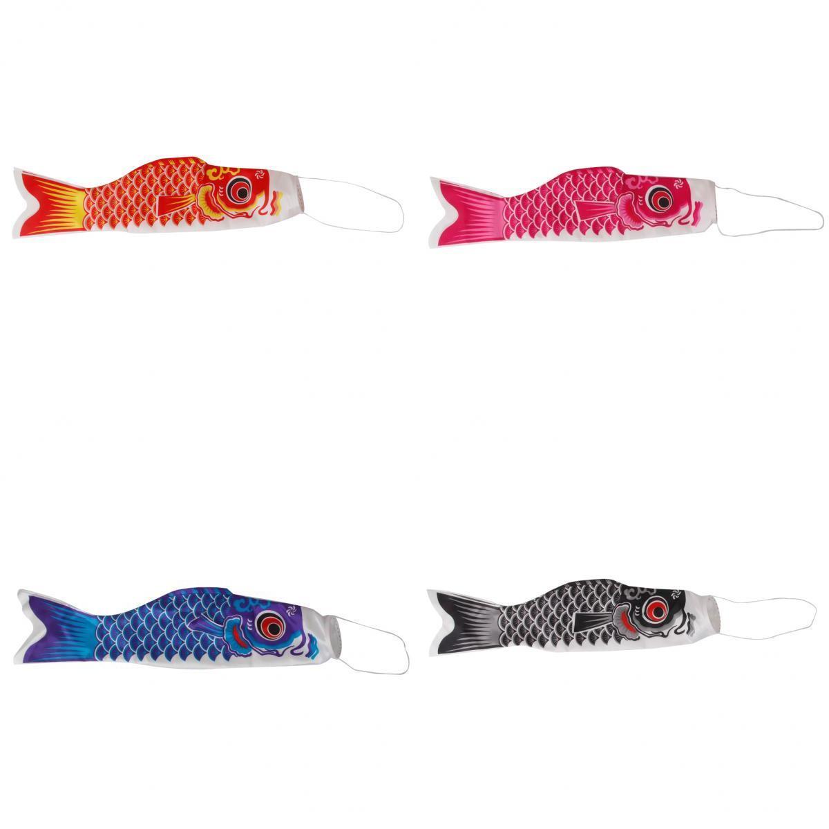 4Pcs Colorful 100cm Japanese Carp Flag Koinobori Windsock Streamer Boy's Day