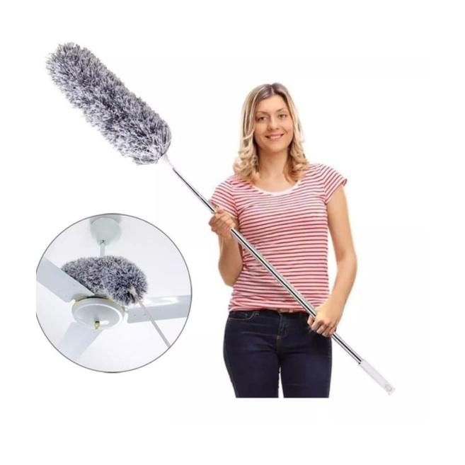 Chổi lau bụi trần nhà thu gọn 42 cm kéo dài CAO 280cm