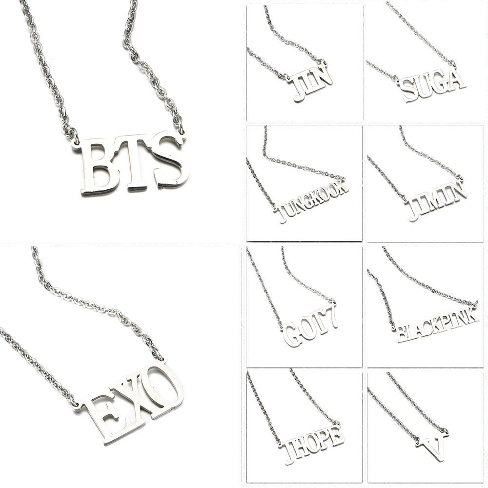 Dây chuyền mắt xích mặt chữ BTS RAPMONSTER