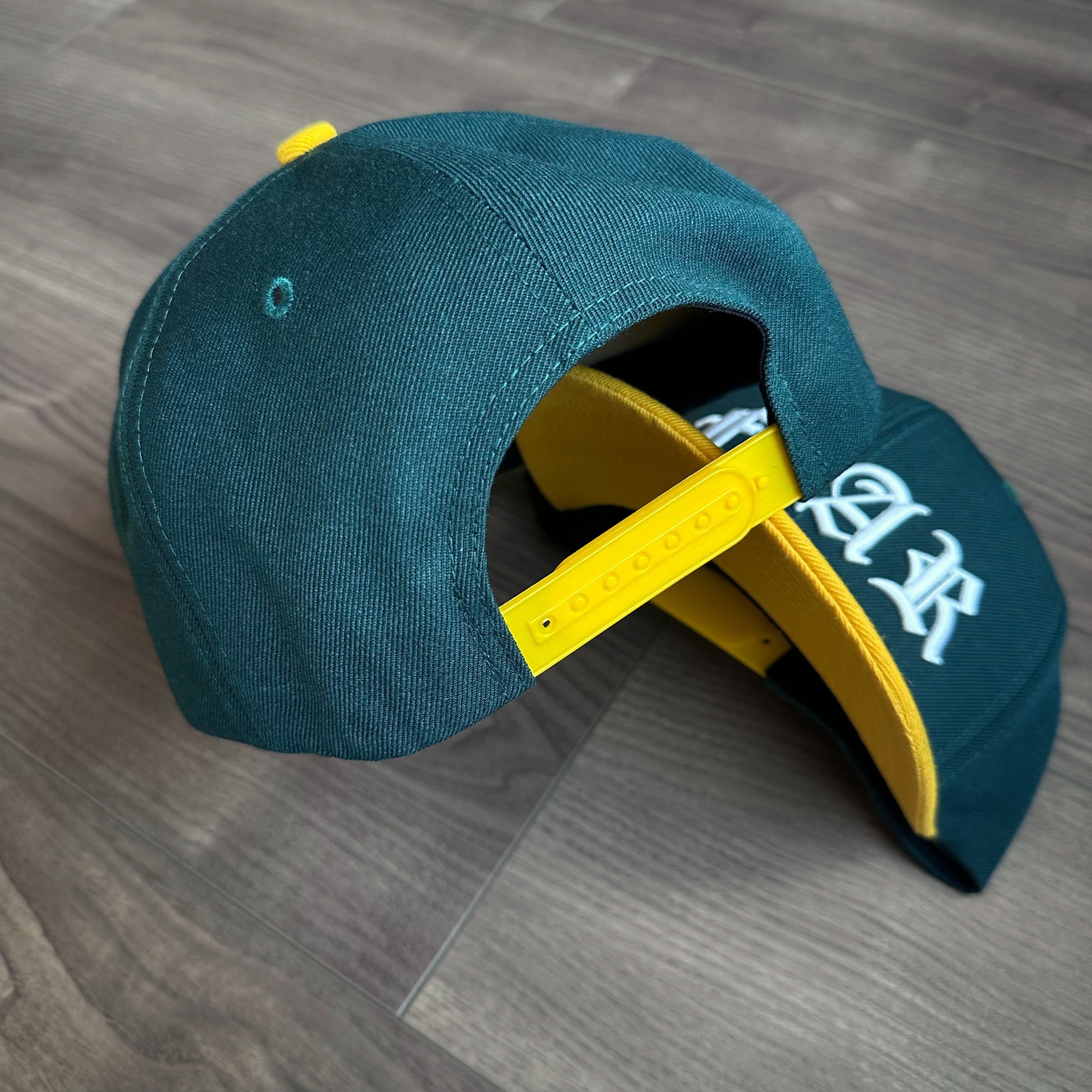 Nón snapback vải xanh Cổ Vịt logo Chữ F thêu 3D cách điệu quai dây gài chất lượng cao brand One Hat