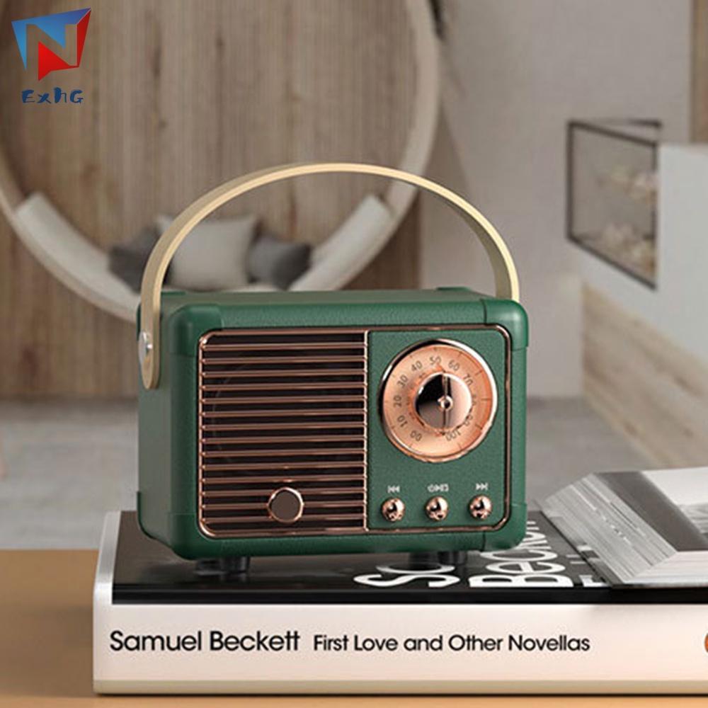 Loa Bluetooth Không Dây Thông Minh Bằng ABS Đa Năng Hỗ Trợ Thẻ TF Phong Cách Retro