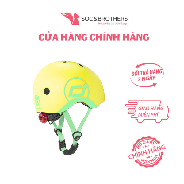 Mũ đội đầu cho bé Scoot and Ride màu Lemon