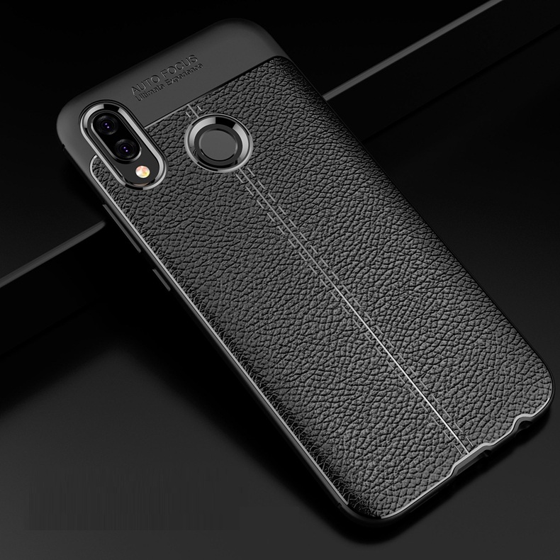 Ốp lưng silicon dẻo giả da chính hãng Auto Focus cao cấp dành cho Huawei Nova 3e