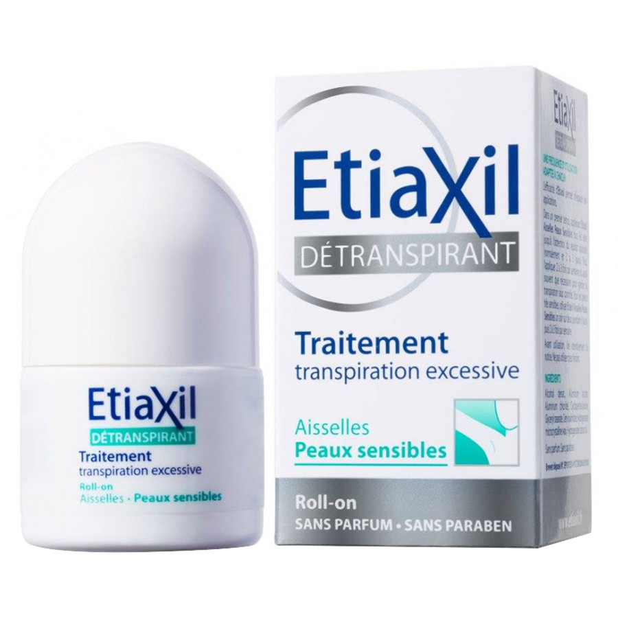 Lăn Khử Mùi Etiaxil Détranspirant Traitement Aisselles Peaux Sensibles 15ml