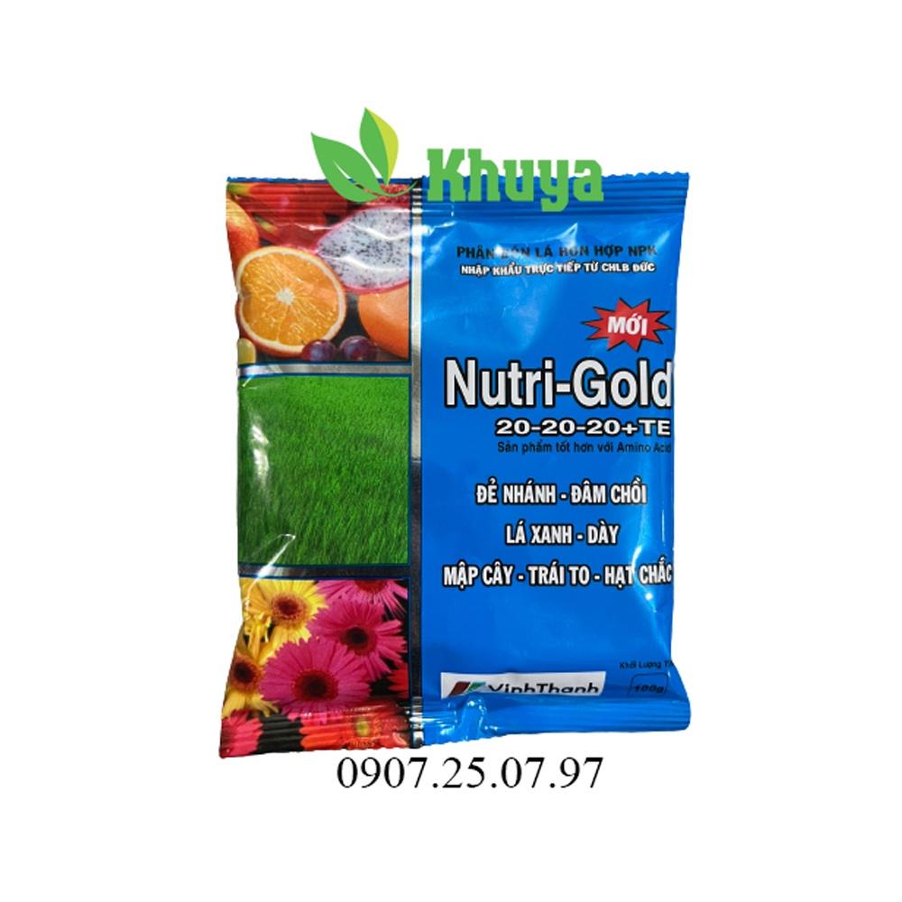 Phân bón lá hỗn hợp NPK Nutri Gold 100gr nhập khẩu trực tiếp CHLB Đức