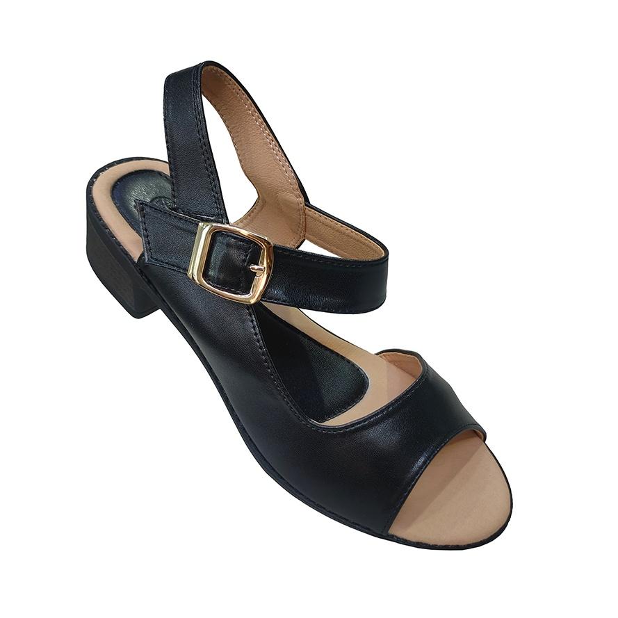 Giày Sandal Nữ Cao Gót HÀ NAM Da Bò Thật Thời Trang Cao Cấp 5cm DNU2134