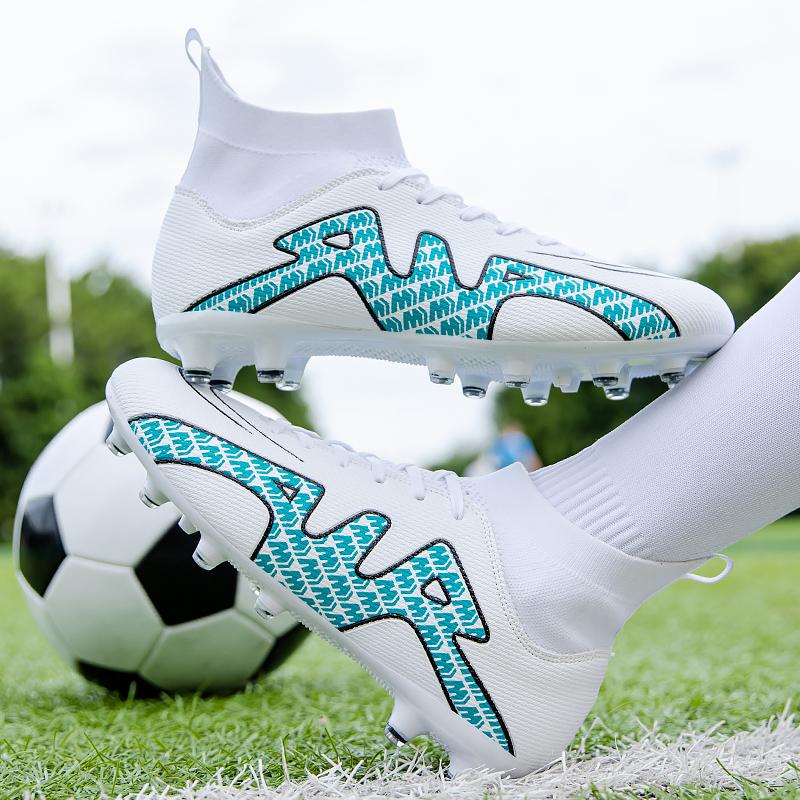 LCRTZKG giày bóng đá nam cao trên giày bóng đá siêu nhẹ FG/TF giày bóng đá trẻ em cao mắt cá chân cỏ đào tạo bóng đá khởi động 2023 mới