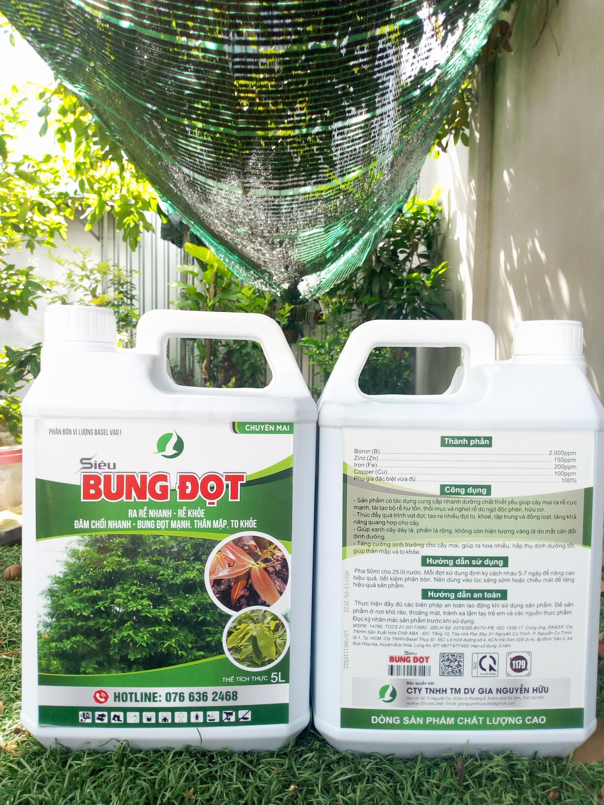 PHÂN BÓN CHUYÊN BUNG ĐỌT, KÍCH RỄ CHO MAI VÀNG - CAN 5 LÍT SIÊU TIẾT KIỆM
