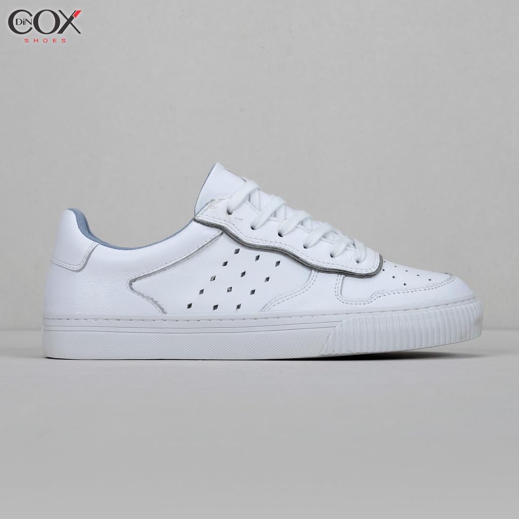 Giày Sneaker Dincox Da Bò E03 White Sang Trọng Lịch Lãm