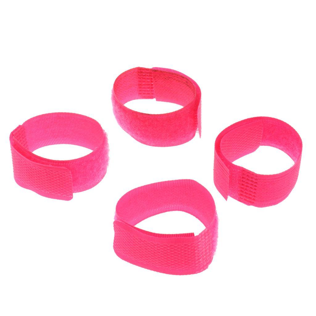 4pcs Reusable Nylon Hook Loop Cable Cord Ties Tidy Straps PC TV Organiser