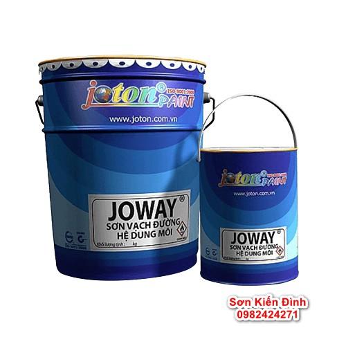 Sơn kẻ vạch JOWAY- 4 màu Trắng, Đen, Đỏ, Vàng - 5kg