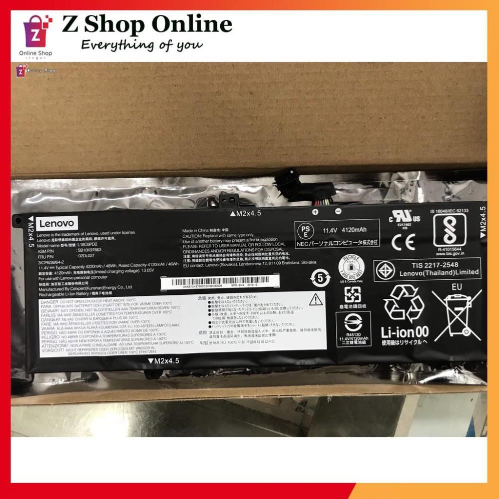 Pin Xịn Dùng Cho Laptop Lenovo SB10K97663 02DL027 L18C6PD2 Original